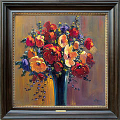 Bob Pejman Poppies Bouquet 30x30 original